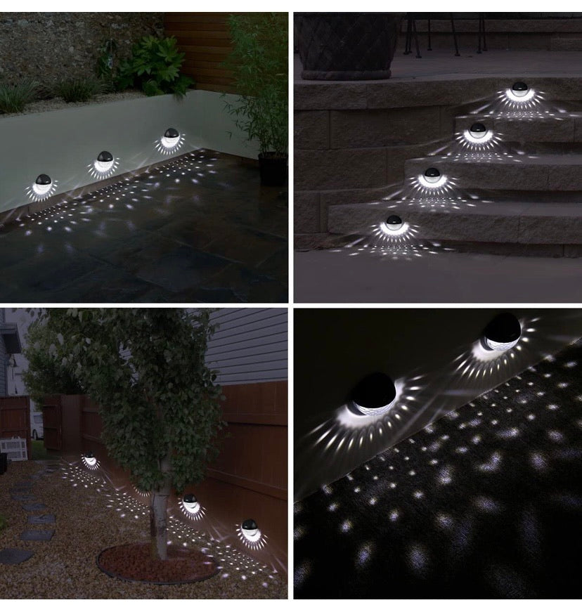 4-Pack Solar Fence & Deck Lights – 22 Lumens