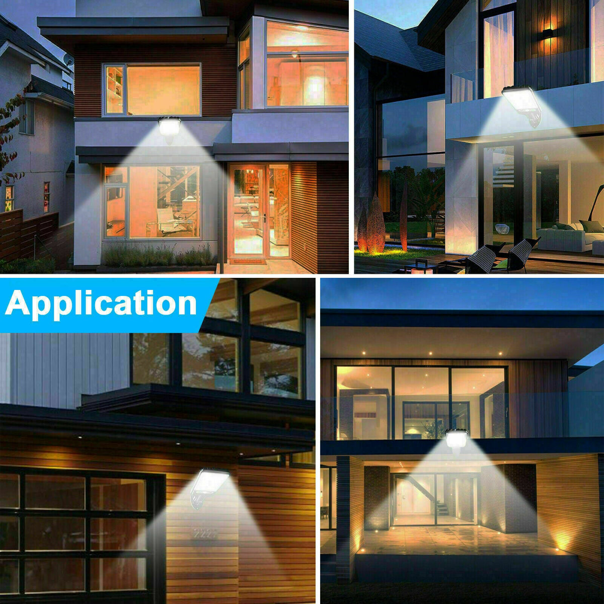 1200W Solar Flood LED Light Motion Sensor Security Wall Yard Street Outdoor Lamp