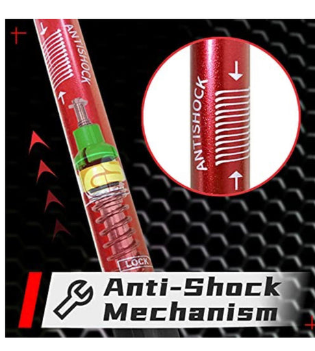 Nordic Walking Trekking Poles - 2 Packs with Antishock and Quick Lock System, Telescopic, Collapsible, Ultralight for Hiking, Camping, Mountaining, Backpacking, Walking, Trekking