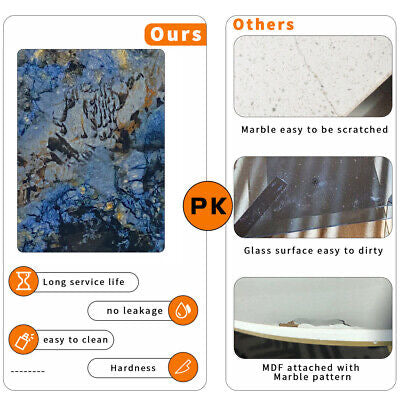 Blue Galaxy Marble Console Table