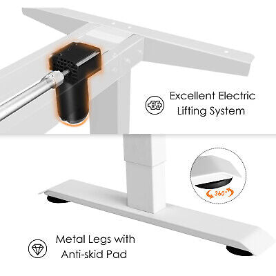 Standing Desk  Electric Motorised Height Adjustable Sit Stand Table Home Office