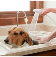 Flexible Pet Shower Hose & Handheld Spray Head for Compatible Single Taps