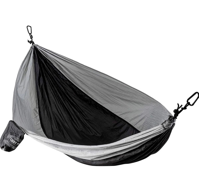 Camping Hammock Double & Single Portable Hammocks, Lightweight Nylon Parachute Hammocks for Backpacking, Travel, Beach, Backyard, Patio, Hiking