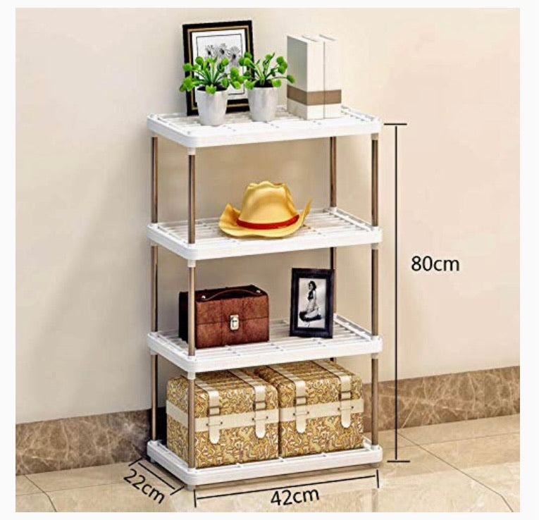 4-Tier Modular Utility Shelf for Bathroom, Kitchen & Garage