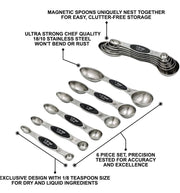 Magnetic Double-Ended Measuring Spoon Set – 6 Pieces