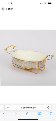 Commercial Chafing Dish Buffet Food Warmer Ceramic Heating Chafing Dish Sets