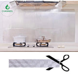 Kitchen Backsplash Wallpaper Stickers, Kitchen Stickers Self Adhesive Kitchen Aluminum Foil Stickers Oil Proof Waterproof Kitchen Stove Sticker