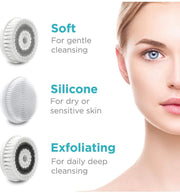 Waterproof Facial Cleansing Spin Brush Set