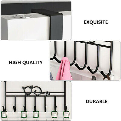 7-Hook Over-Door Coat, Towel & Bag Rack