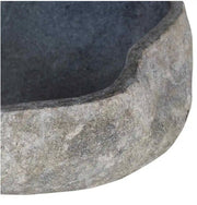 Natural River-Stone Oval Countertop Basin – 3 Size Ranges