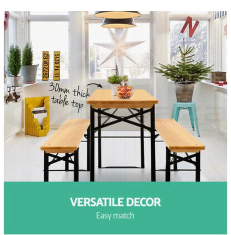 Artiss Outdoor Furniture Setting Table and Chairs