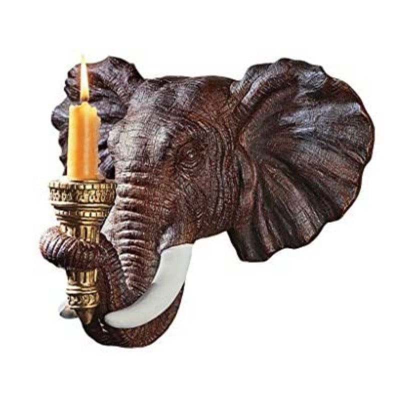Elephant Sculptural Wall Sconce