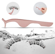Magnetic Eyeliners and Eyelashes kit, 2 Pairs Natural and Reusable Eyelashes with a Tweezer and Fashion Mirror Kit, Your Fast Eye-Makeup Helper