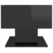High-Gloss Black Coffee Table – 103.5 × 50 cm
