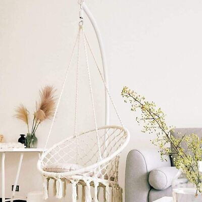Macramé Cotton Hammock Chair – Up to 150 kg