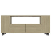 Rolling TV Entertainment Unit with Storage