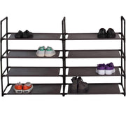 Convertible Shoe Rack – 8-Tier Tower or Double 4-Tier Shelf