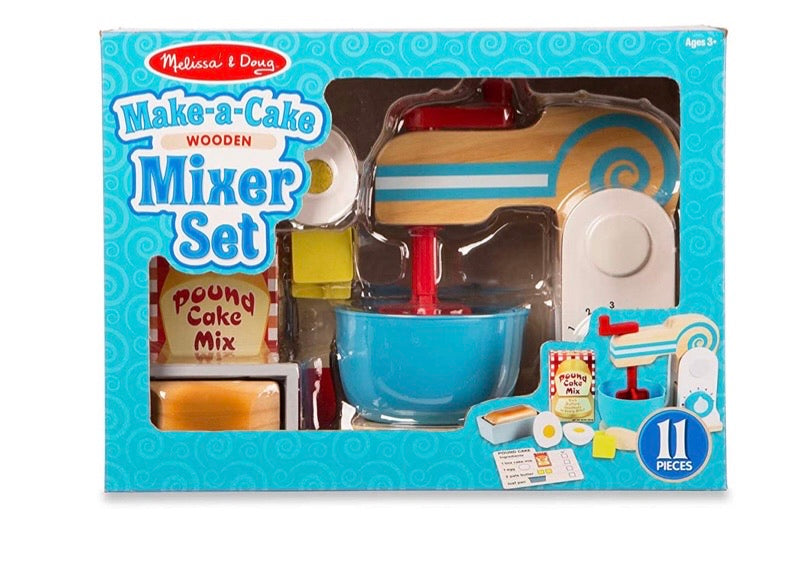 Wooden Make-a-Cake Mixer Set (11 pcs)