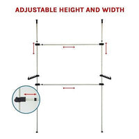 Randy & Travis Adjustable Heavy-Duty Garment Rail
