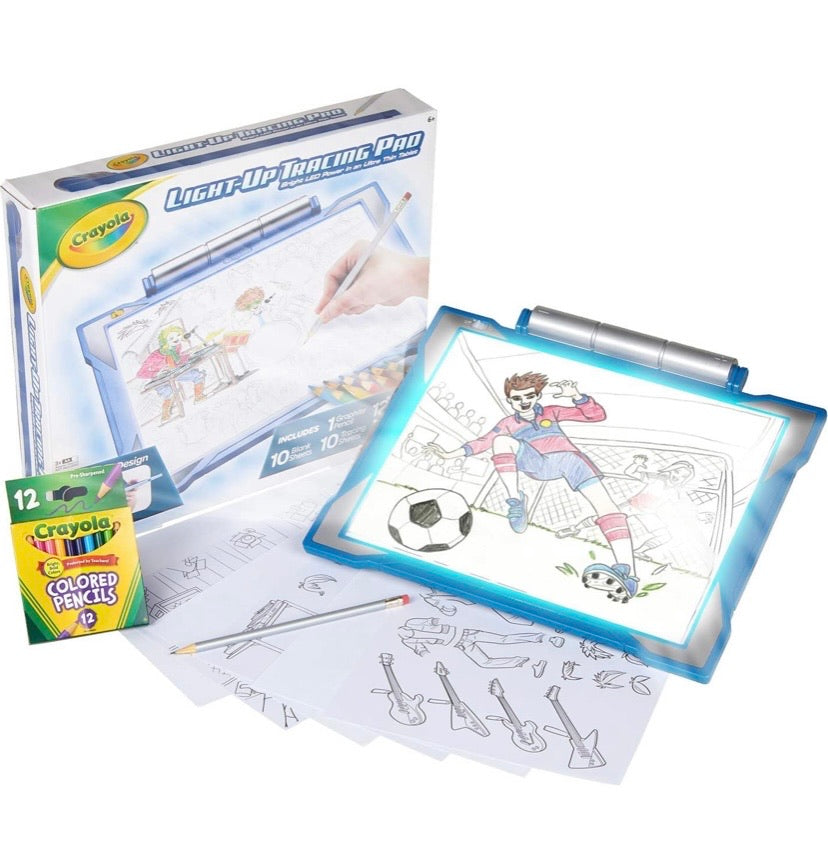 Light-Up Tracing Pad Drawing Board, Blue, Multi