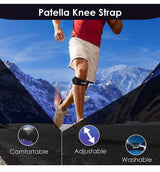 2 Pack Knee Pain Relief & Patella Stabilizer Knee Strap