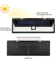 Motion Sensor Solar Powered Wall Light