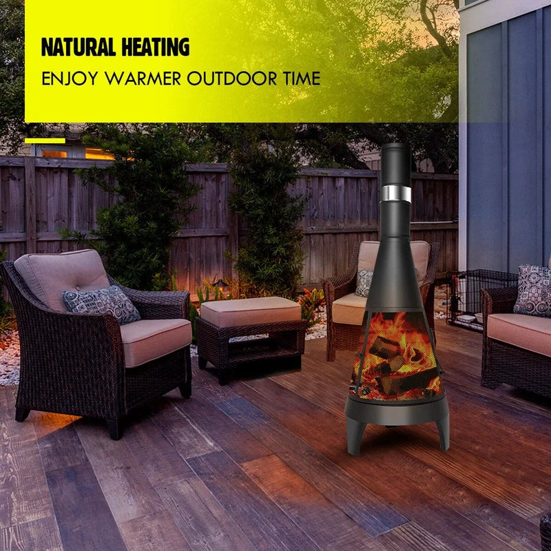 126 cm Outdoor Chiminea Fire Pit
