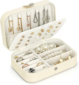 Jewellery Box Organizer, TERSELY Portable Jewelry Travel Storage Organizers Case for Rings Necklace Stud Bracelets Gift Box for Women Girls