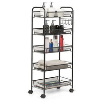 5-Basket Rolling Utility Storage Cart