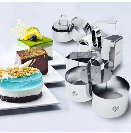 Stainless Steel Dessert Rings- 12 Pcs