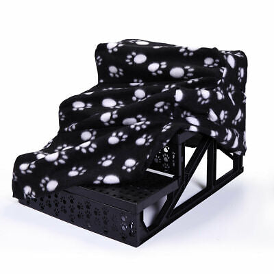 Portable 3-Step Pet Stairs with Removable Cover