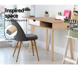 Home Office Computer Desk, Study Desk for Students Bedroom, Console Table, Wooden Table with Storage