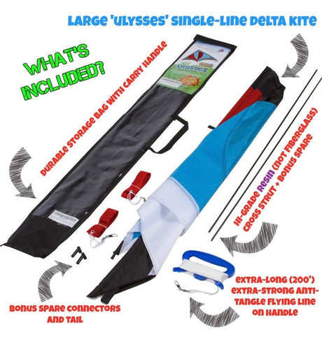 Best Delta Kite, Easy Fly for Kids and Beginners, Single Line with Tail Ribbons, Stunning Multi-Colors, Materials, Large, Meticulous Design