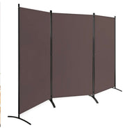 3-Panel Wood & Steel Folding Privacy Screen – 4 Colours