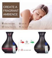 Essential Oil Diffuser- Dark Wood Grain