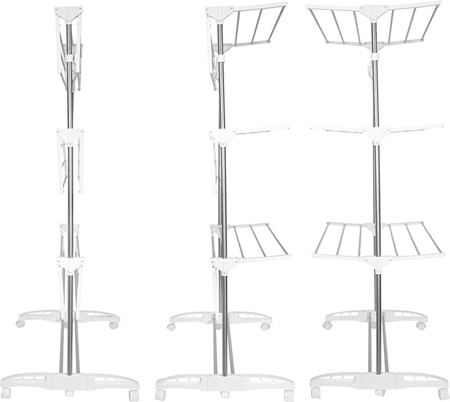 Extra-Large 3-Tier Folding Clothes Airer – 20m Drying Space