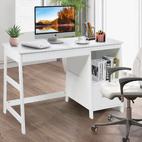 Computer Desk with Drawers & Storage Shelf
