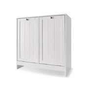 Tilt-out White Laundry Hamper Cabinet Storage Shelf Washing Clothes Free Postage