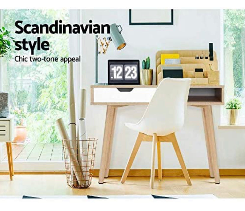 Home Office Computer Desk, Study Desk for Students Bedroom, Console Table, Wooden Table with Storage