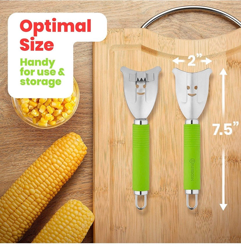 Stainless-Steel Corn Kernel Stripper with Non-Slip Handle