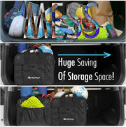 Car Trunk Organizer - Durable Storage SUV Cargo Organizer Adjustable, Blue