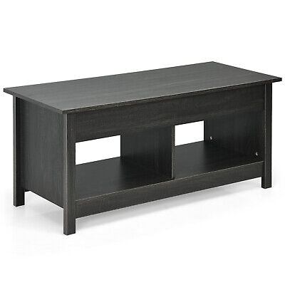 Lift-Top Coffee Table with Open & Hidden Storage