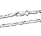 Sterling Silver Anchor Marine Necklace