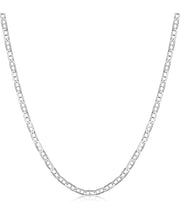 Amberta 60 cm 925 Sterling Silver Anchor Chain Necklace