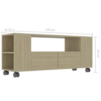 Rolling TV Entertainment Unit with Storage