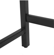 Computer Desk with 2-Tier Shelves – White & Black