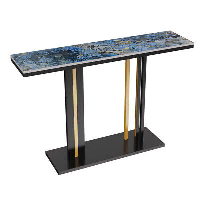 Blue Galaxy Marble Console Table