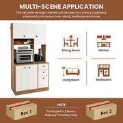180 cm Tall Kitchen Pantry Cabinet with 3 Drawers