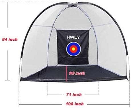 Golf Hitting Net | Driving Range For Backyard & Indoor | Also Suitable For Soccer, Baseball, Softball Practice