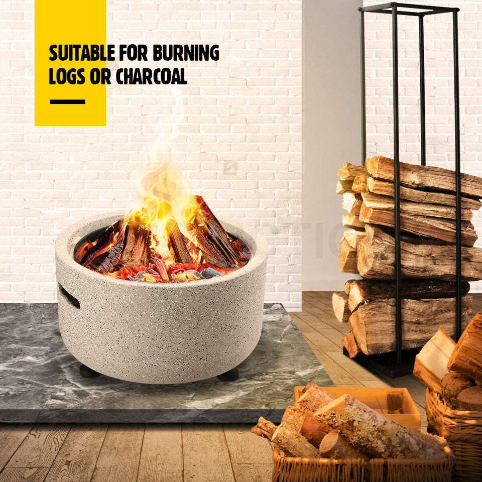 45 cm Portable Fire Pit, BBQ & Smoker